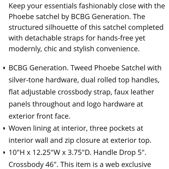 🌞👜NEW SPRINGTIME BCBG GENERATION PHOEBE SATCHEL - Picture 7 of 8